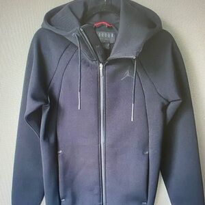 Jordan Dark Gray Bomber Jacket with Hood